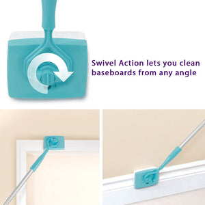 White Baseboard Multi-Use Cleaning Duster