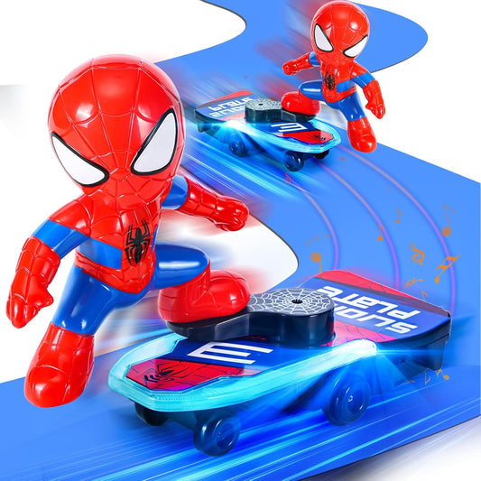 Spider Man Automatic Flip Skateboard Toy