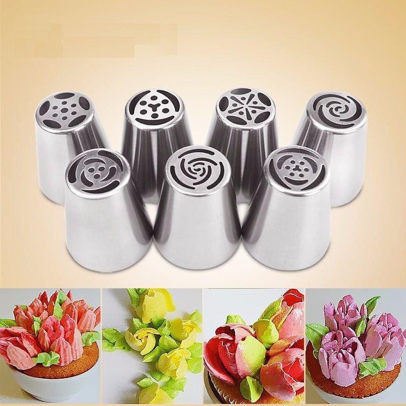 Russian Icing Piping Nozzles (7 Pcs)