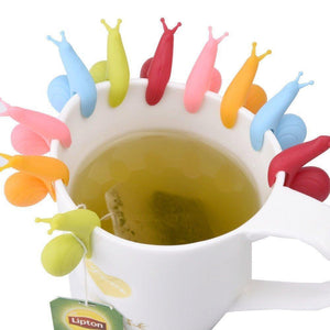 Snail Silicone Tea Bag Hang (5 Pieces Set)