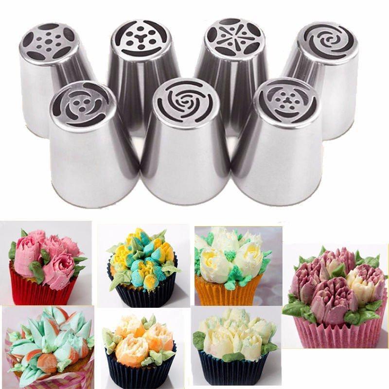 Russian Icing Piping Nozzles (7 Pcs)