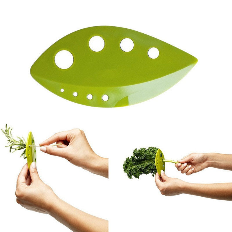 Vegetable leaf stripper