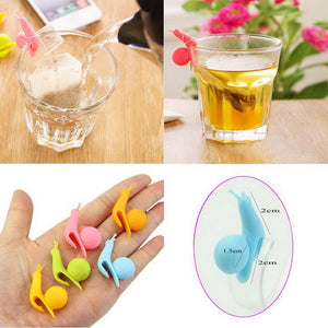 Snail Silicone Tea Bag Hang (5 Pieces Set)