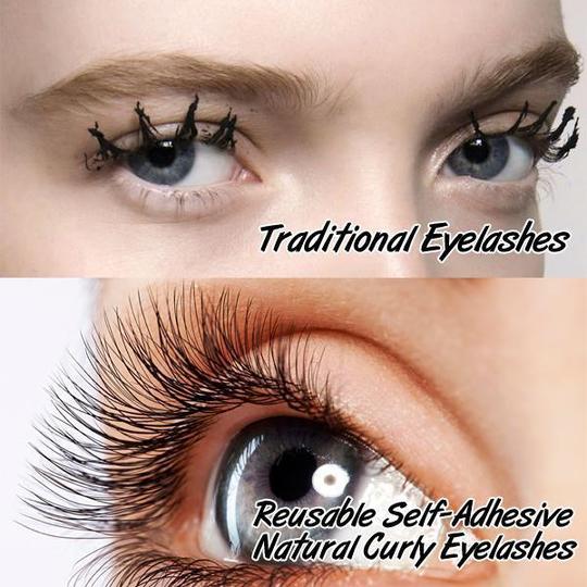 Reusable Self-Adhesive Natural Curly Eyelashes