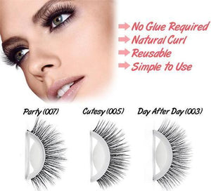 Reusable Self-Adhesive Natural Curly Eyelashes