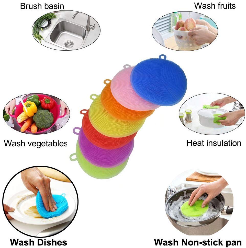 Silicone Dish washing Brush(5 Pcs)