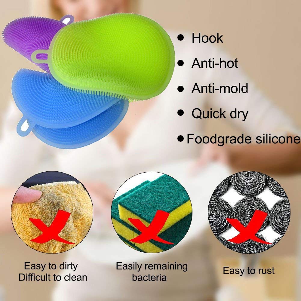 Silicone Dish washing Brush(5 Pcs)