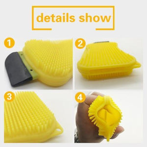 3 in 1 Silicone Sponge Scrubs