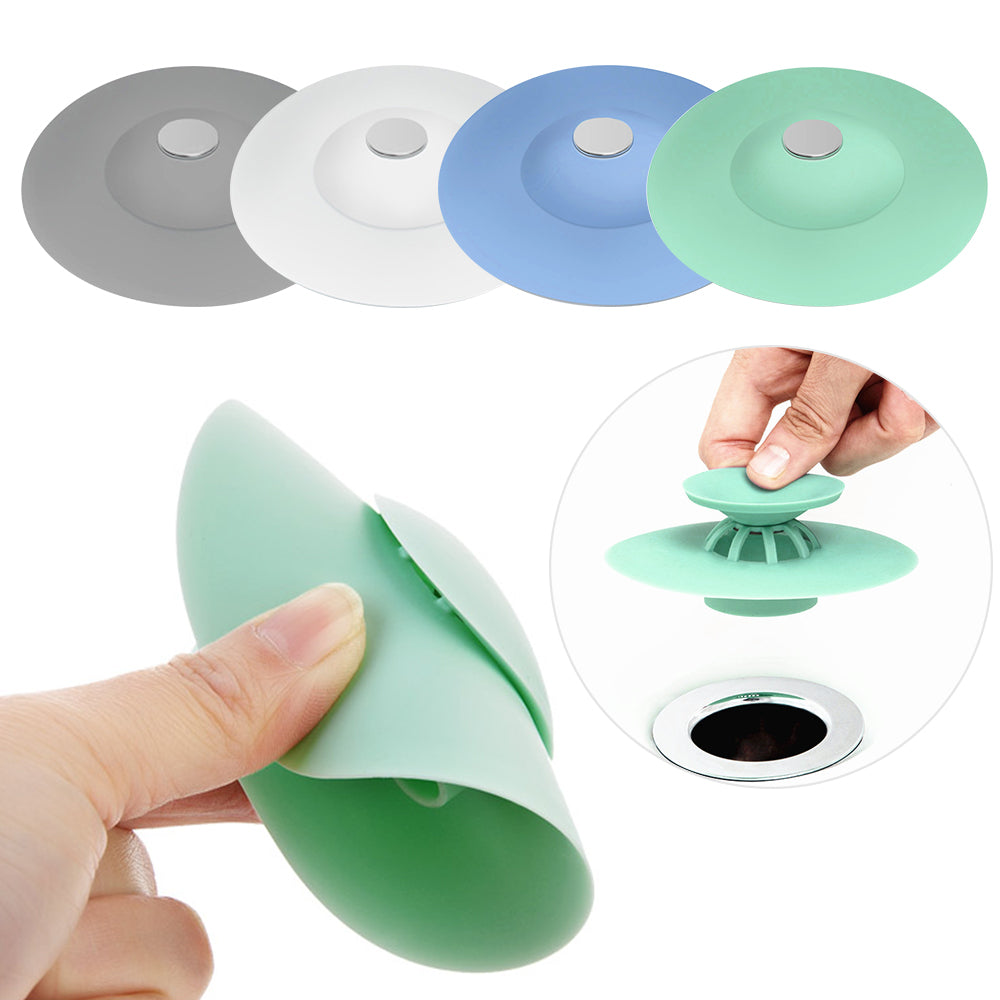 2 in 1 Silicone Drain Stopper (4 Pack)