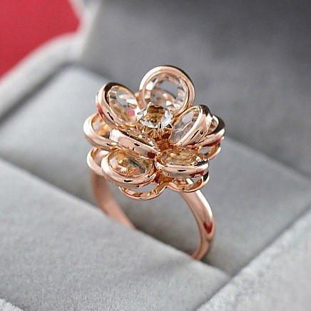 Austrian Crystal Rose Ring