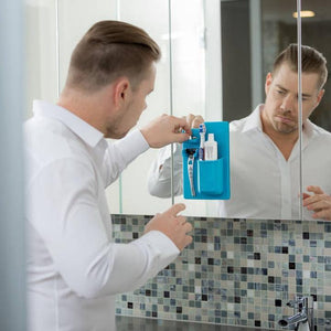 Toothbrush and Razor Sillicone Mirror Holder