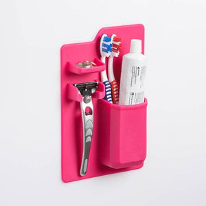 Toothbrush and Razor Sillicone Mirror Holder